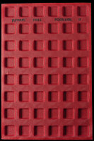 FF03 Квадратная тарталетка 45х45 мм Перфорированный коврик Формасил — Pavoni Италия